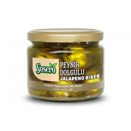 Sosero Peynir Dolgulu Jalapeno Biber 290 gr Cam Kavanoz