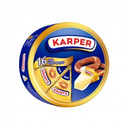 Karper Sade Üçgen Peynir 16 Adet 200 gr