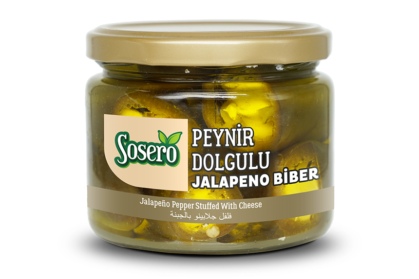 Sosero Peynir Dolgulu Jalapeno Biber 290 gr Cam Kavanoz ürünü