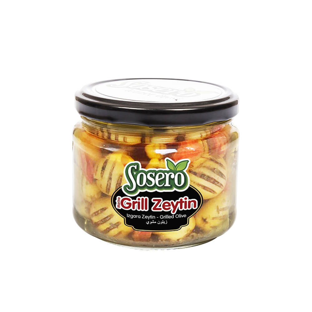 Sosero Grill Izgara Zeytin 290 gr Cam Kavanoz ürünü