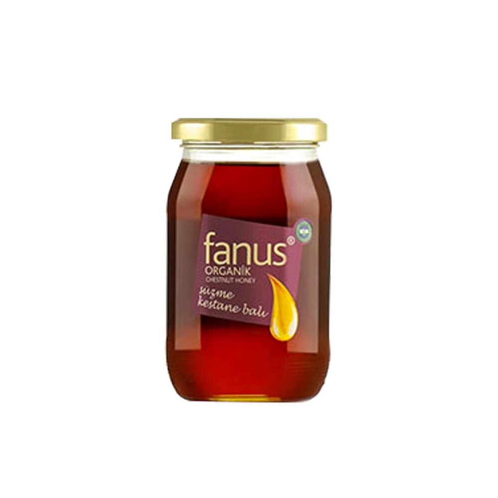 Fanus Organik Süzme Kestane Balı 460 gr ürünü